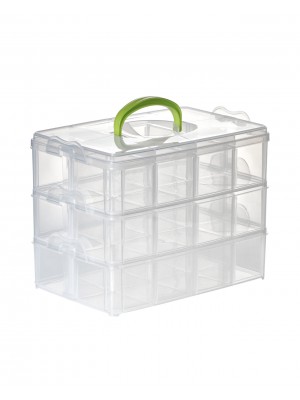 Органайзер для мелочей прямоугольный 3-х ярусный