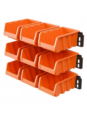 Набор лотков для метизов с крепежом (3 планки + 9 лотков малые)