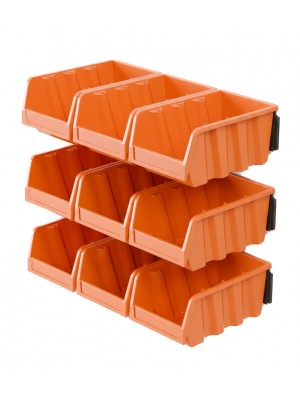 Набор лотков для метизов с крепежом (3 планки + 9 лотков средние)